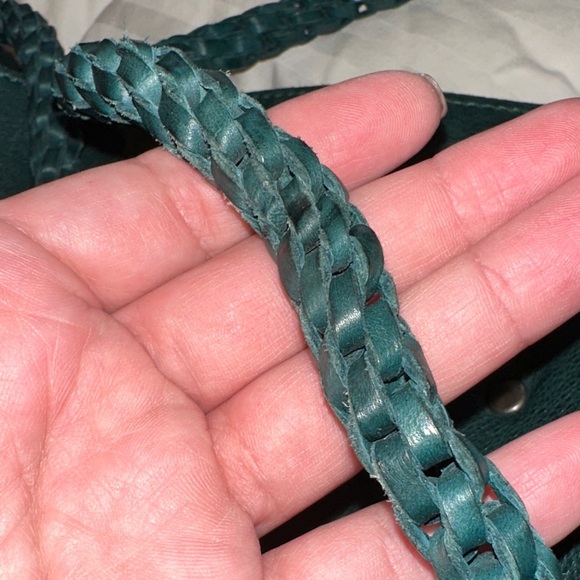 Latico Teal Leather Tote Bag - Picture 6 of 9